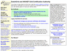 Tablet Screenshot of certificate.nikhef.nl